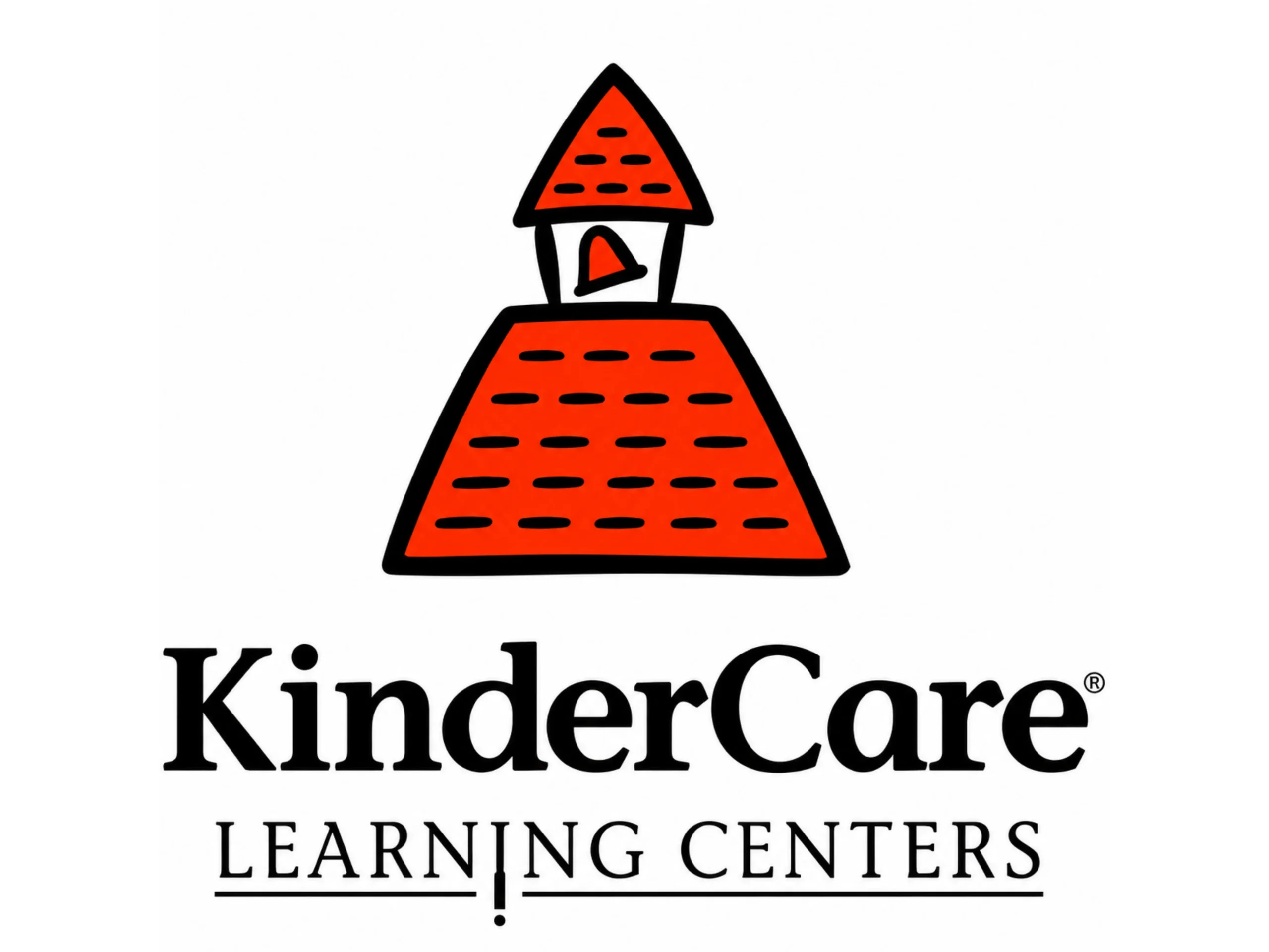 White background with the text "Kindercare Learning Centers" and a logo of a house